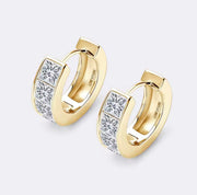3.2CTTW Princess Cut Moissanite Earring