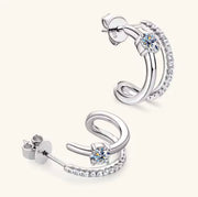 C-shaped Stud Earrings