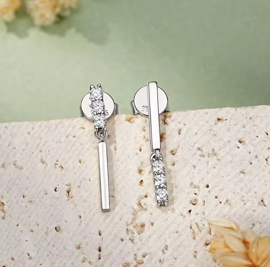 Pendientes Plata 925 Sterling Silver Stud Earring