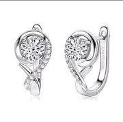 Infinity Moissanite Diamond Earring