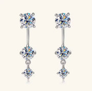 Front Back Double Sided 2 in 1 Pierced Ear