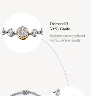 Round Cut Moissanite Bracelet