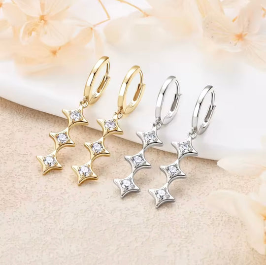 Star Pendant Earring Exquisite