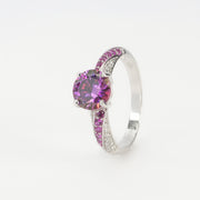 Round Dark Purple Ring