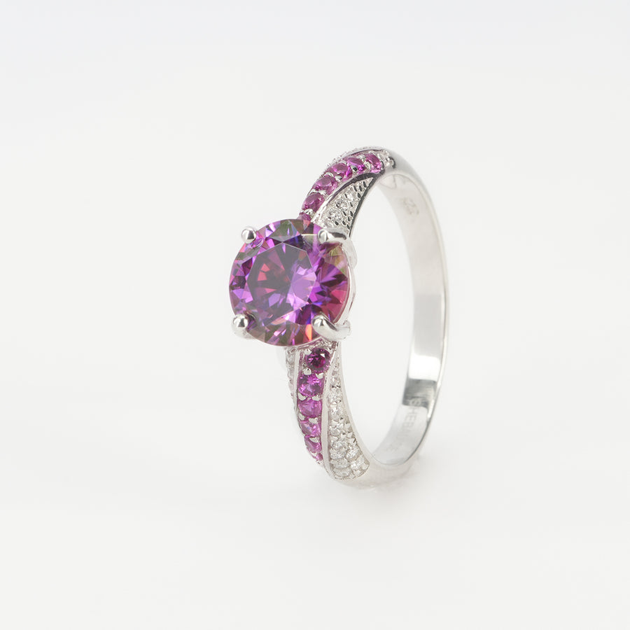 Round Dark Purple Ring