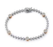 Round Cut Moissanite Bracelet