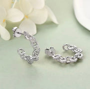 Trendy C-shaped Stud Earrings