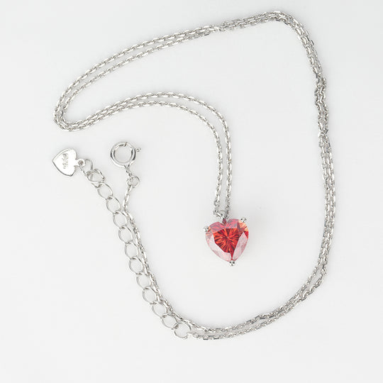 Ruby Heart Necklace
