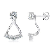 Stud Earrings Front And Back
