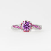 Round Dark Purple Ring