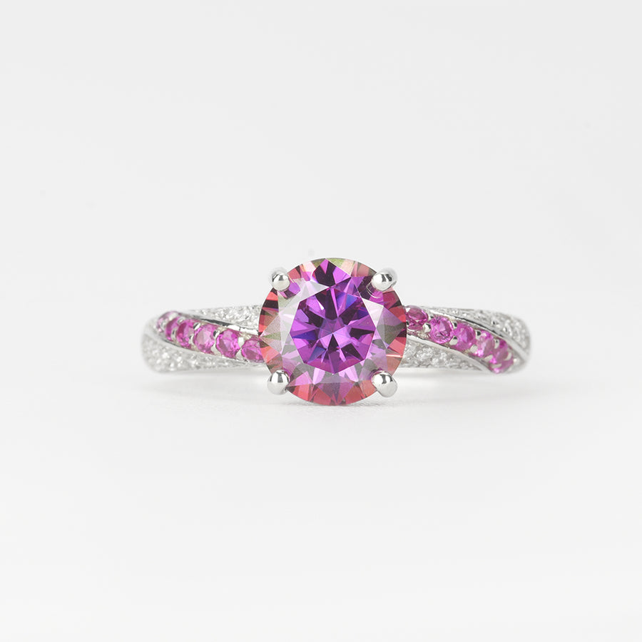 Round Dark Purple Ring
