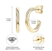 C-shaped Stud Earring