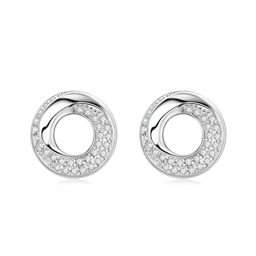 Earrings Pave Setting