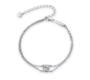 1.0CT Round Cut Moissanite Diamond Bracelet 19 cm