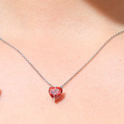 Ruby Heart Necklace