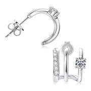 Claws Moissanite Stud Earring