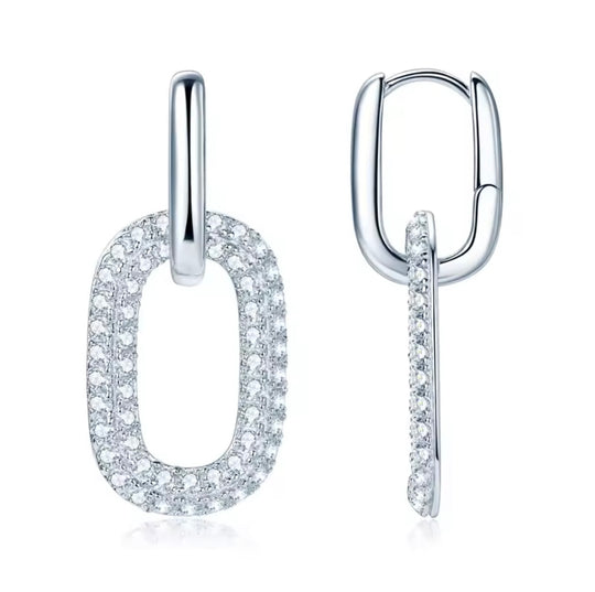 1.7mm Shiny Moissanite Earrings Charm