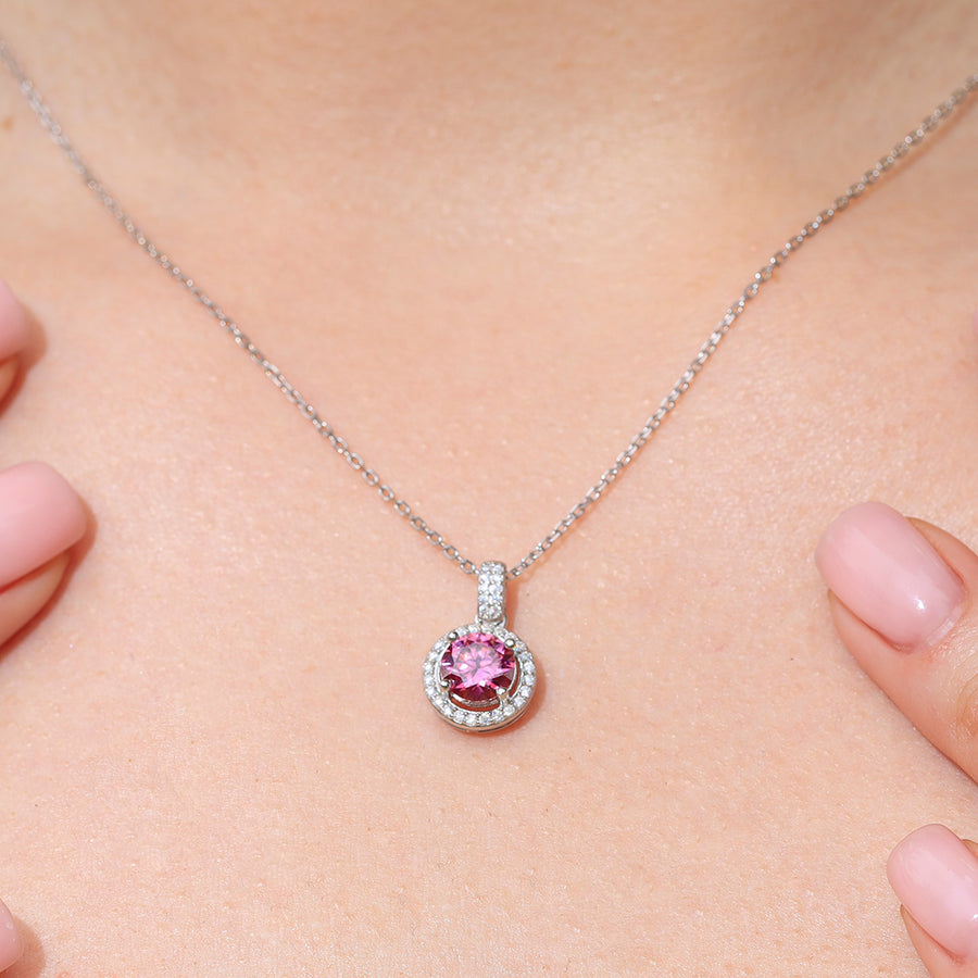 Pink Eclipse Necklace