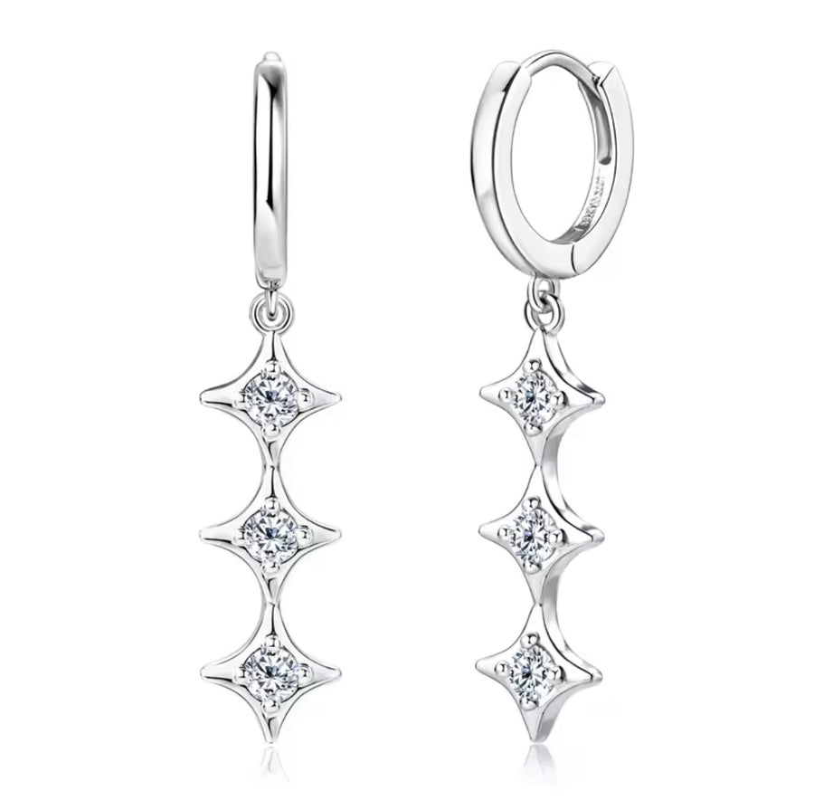 Star Pendant Earring Exquisite