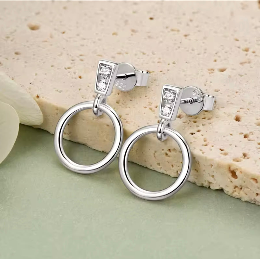 Circle Pendant Earrings