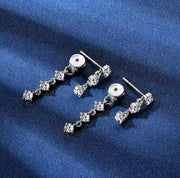 Drop Earrings 925 Sterling Silver Tassel