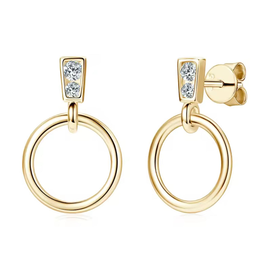 Circle Pendant Earrings