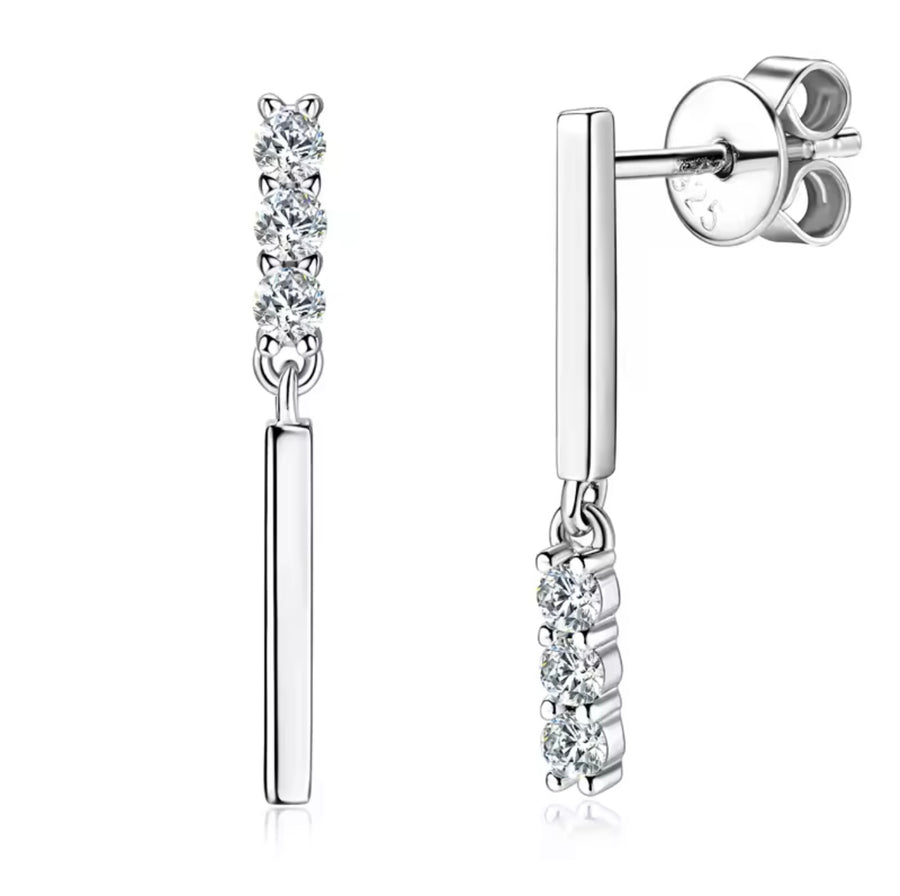 Pendientes Plata 925 Sterling Silver Stud Earring