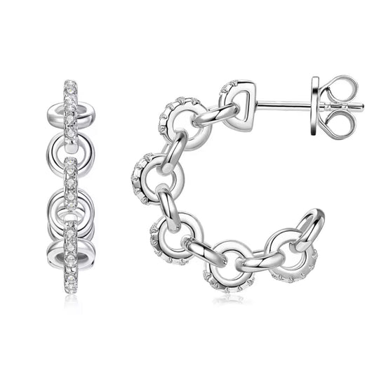 Trendy C-shaped Stud Earrings