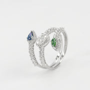 Triple Rainbow Ring