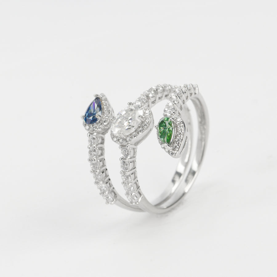 Triple Rainbow Ring