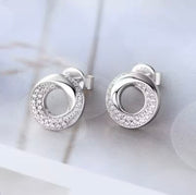 Earrings Pave Setting