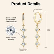Star Pendant Earring Exquisite