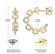 Trendy C-shaped Stud Earrings