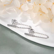 1.4 mm Chain Tassel Earring