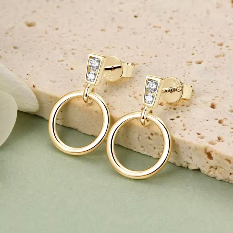 Circle Pendant Earrings