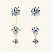 Front Back Double Sided 2 in 1 Pierced Ear