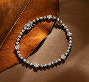 Round Cut Moissanite Bracelet