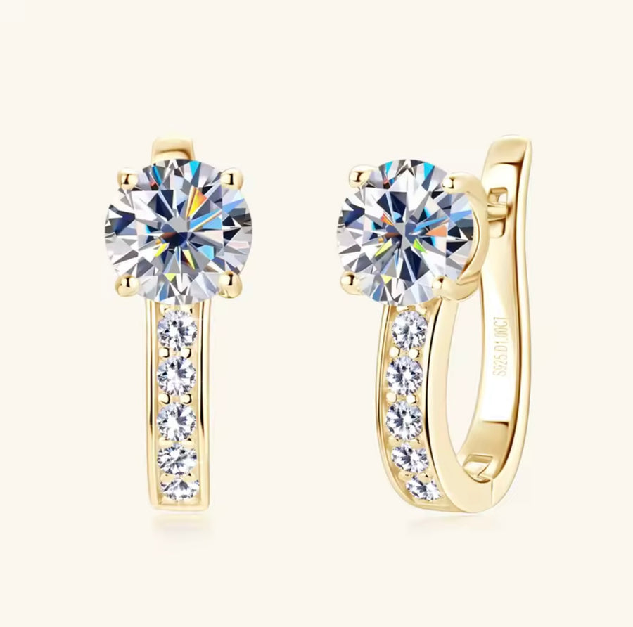 U Shape Hoop Earrings