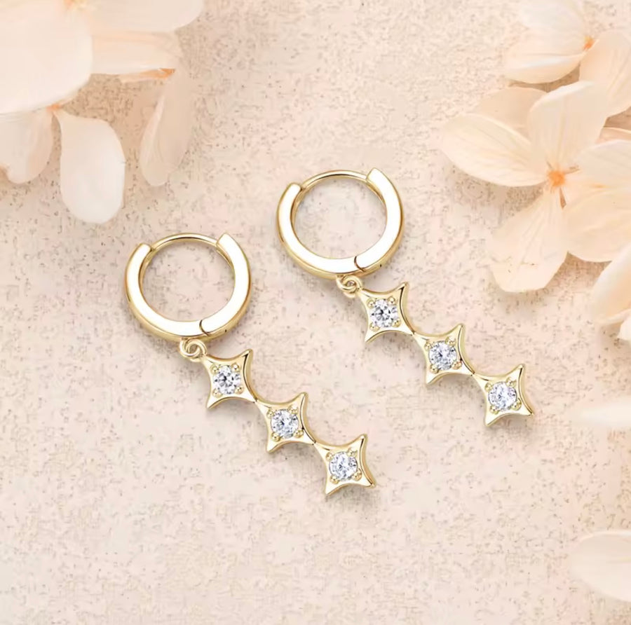 Star Pendant Earring Exquisite