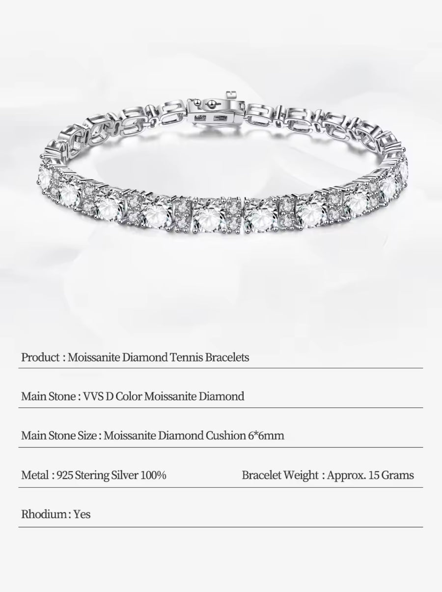 Moissanite Tennis Bracelet