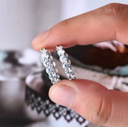 4.0mm Moissanite Huggie Hoop Earrings