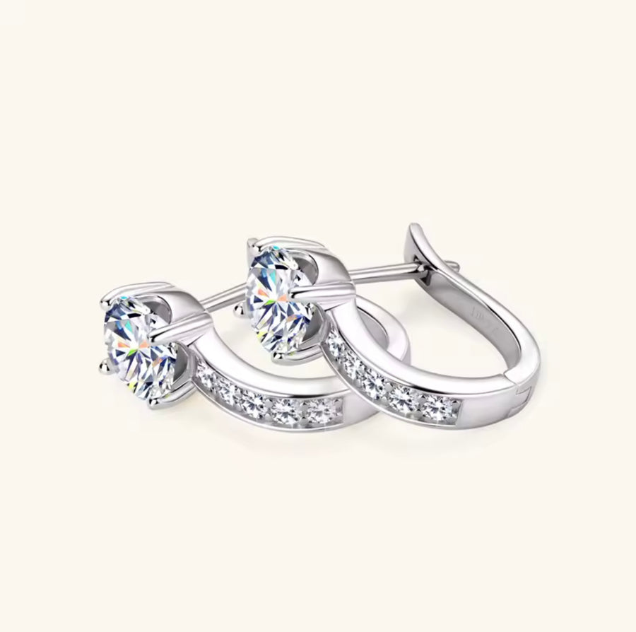 U Shape Hoop Earrings