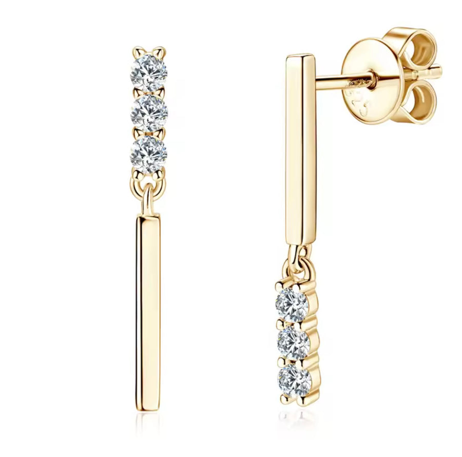 Pendientes Plata 925 Sterling Silver Stud Earring