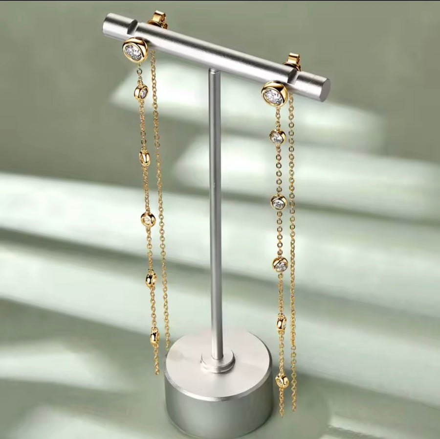 Long Tassel Chain Earring