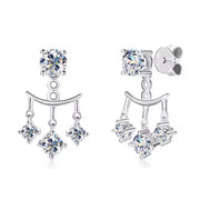 Double Wear Stud Earring Pendientes Plata