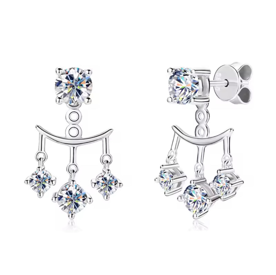 Double Wear Stud Earring Pendientes Plata