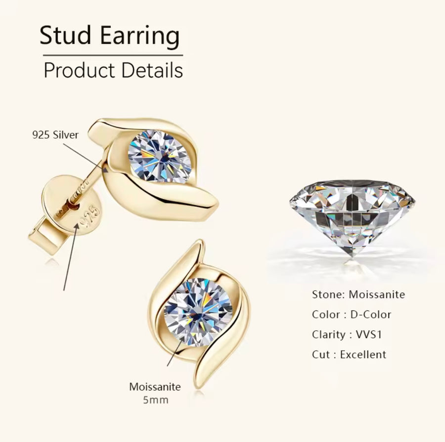 Stud Earring Modern Design