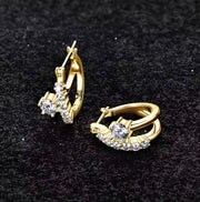 Sparkling 4MM&2MM Moissanite Earring