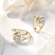 Infinity Moissanite Diamond Earring