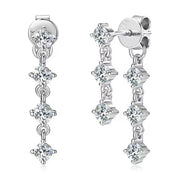 Drop Earrings 925 Sterling Silver Tassel